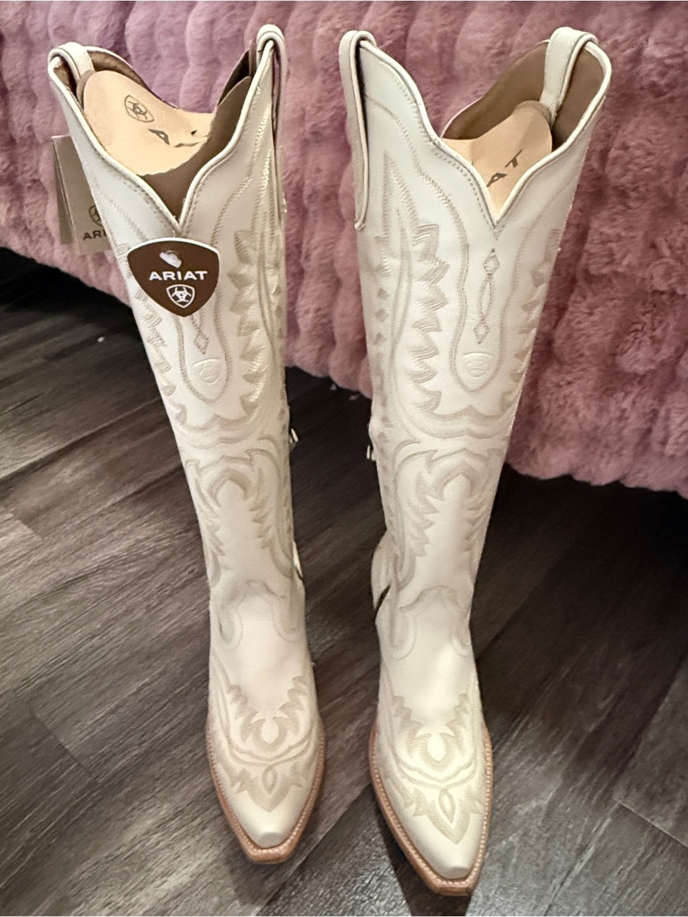 NWT Ariat Casanova X toe Blanco Ivory Cream Western Boots| Blanco Size 10 - Picture 2 of 16